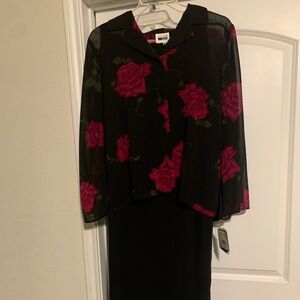 Elegant 2 Piece Dress Size 16 NWT